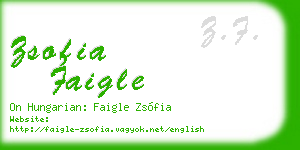 zsofia faigle business card