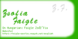 zsofia faigle business card